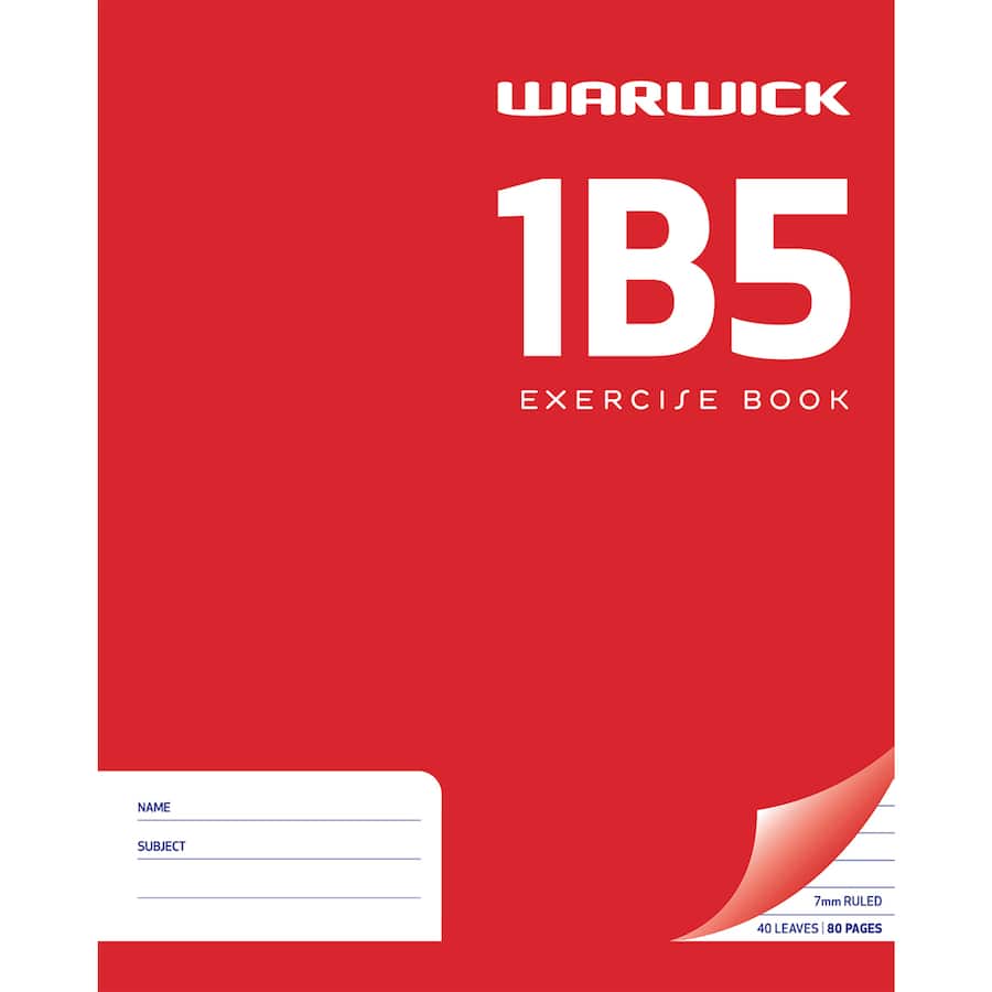 Warwick Exercise Book 1b5 Each