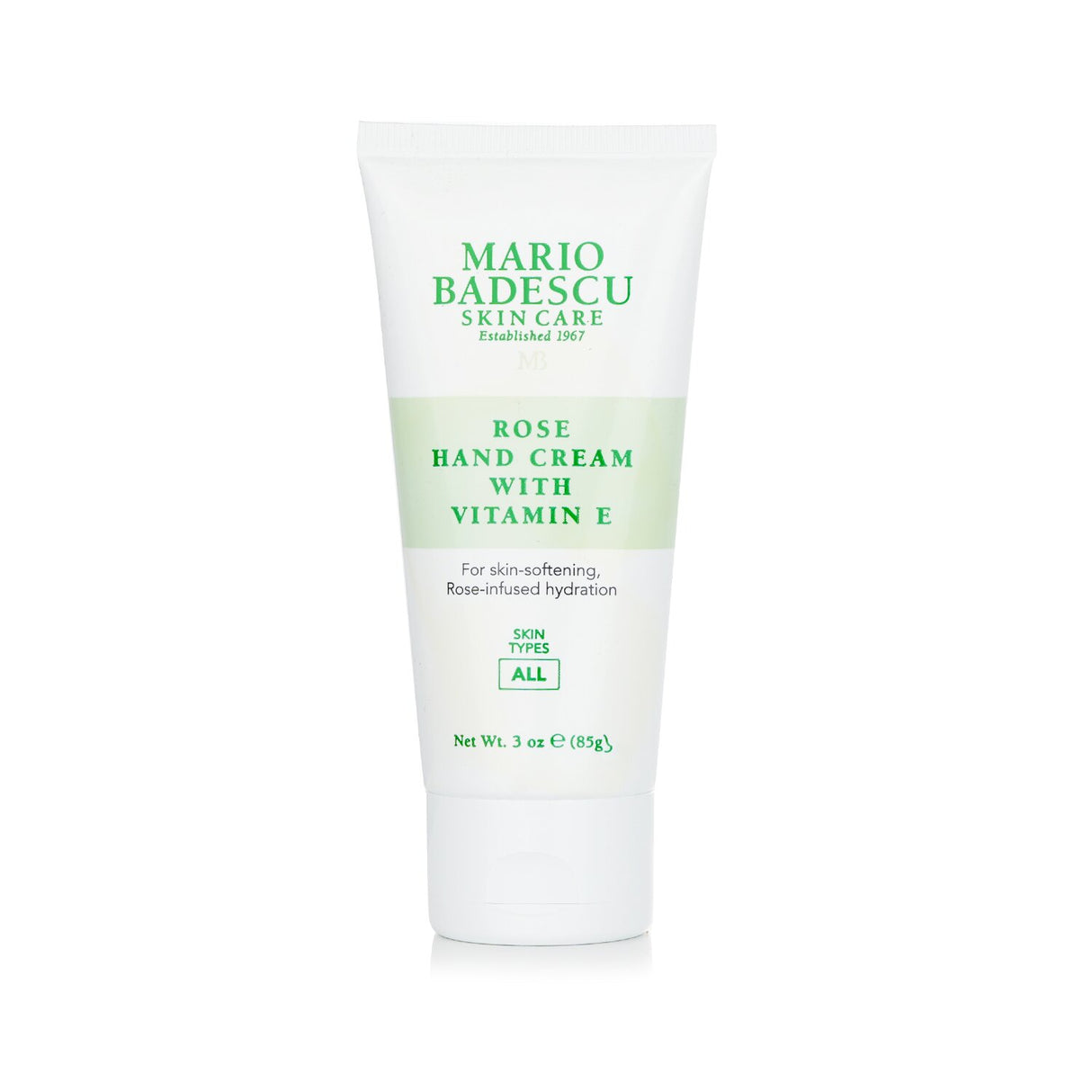 Luxurious Mario Badescu Hand Cream with Vitamin E in rose fragrance, providing intense hydration and a lightweight, nourishing feel.