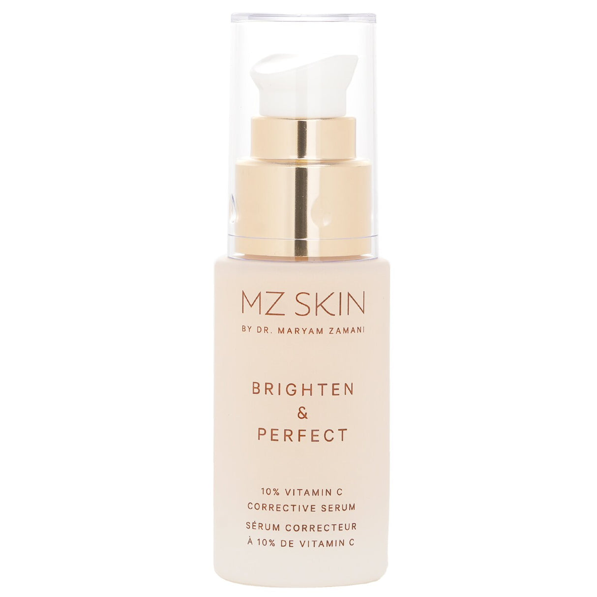 Vegan 10% Vitamin C serum by MZ Skin to brighten, correct hyperpigmentation, and enhance skin's elasticity for a radiant complexion.