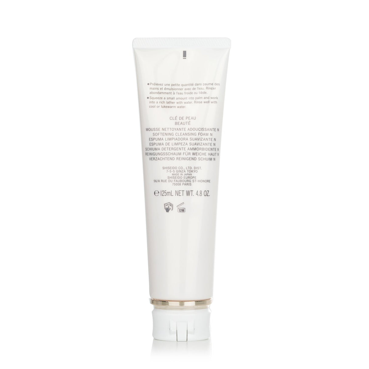 Luxurious creamy cleansing foam in a 125ml tube, removes impurities while nourishing and hydrating the skin.
