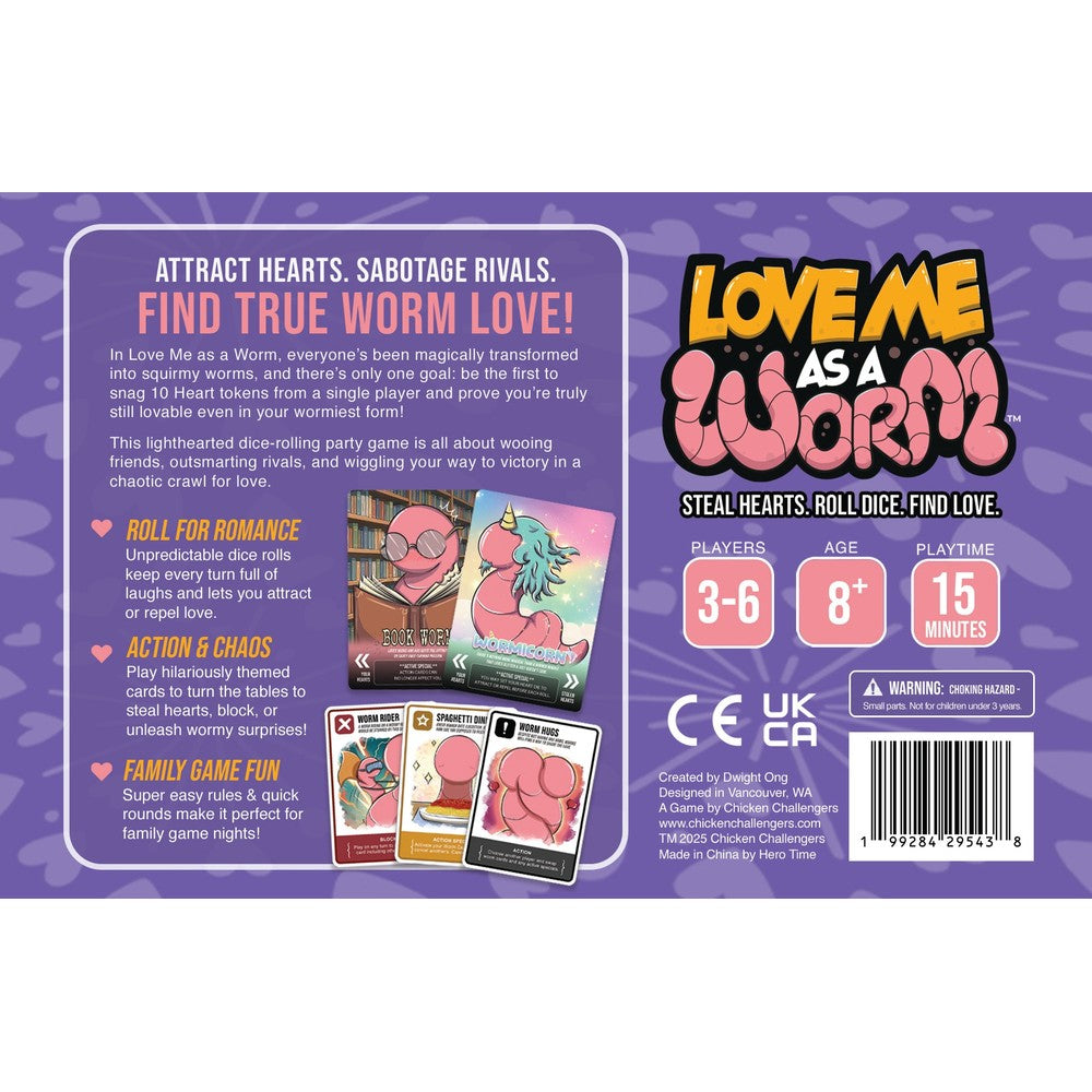 Love Me as a Worm Board Game