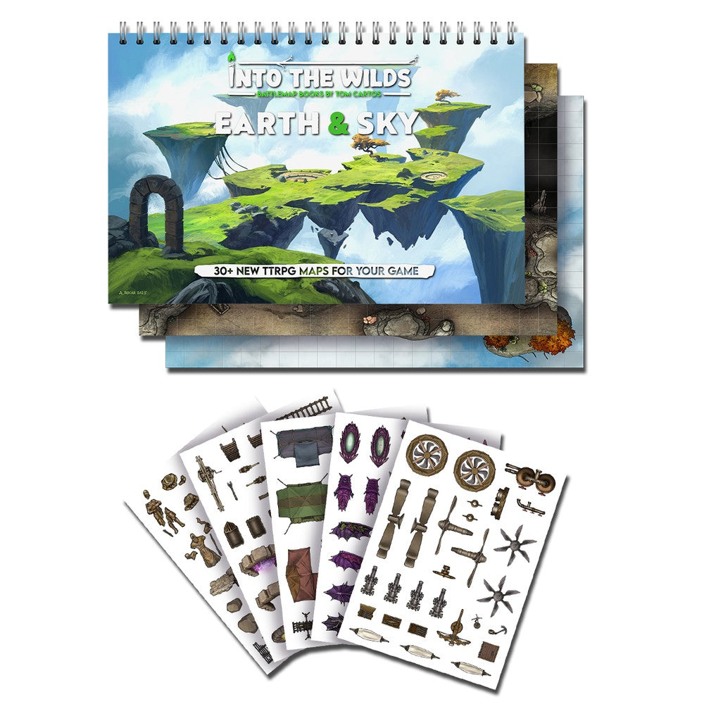 Into the Wilds Extraplanar Battlemap Books - Earth & Sky Board Game