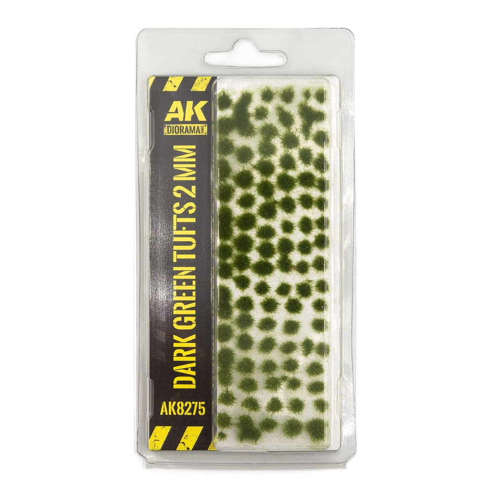AK Interactive - Dioramas - Dark Green Tufts 2Mm - Miniature Figure