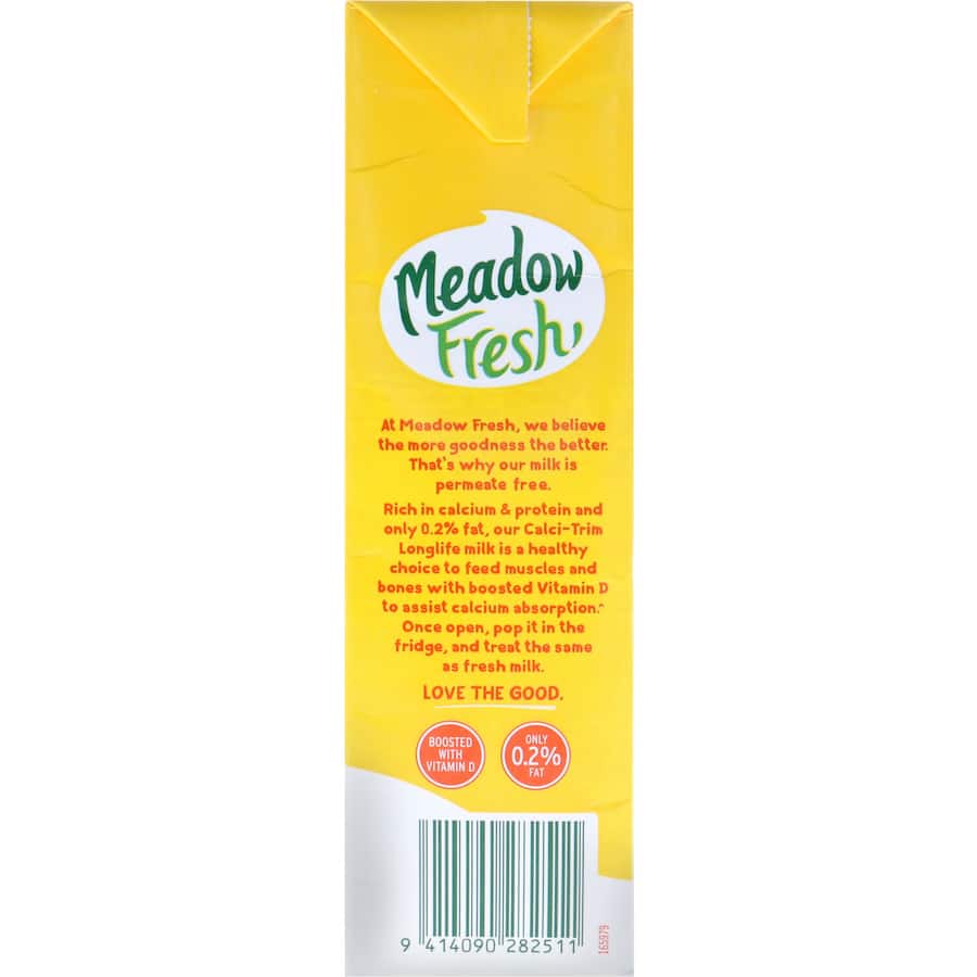 Meadow Fresh Calci Trim Milk  Uht carton 1L