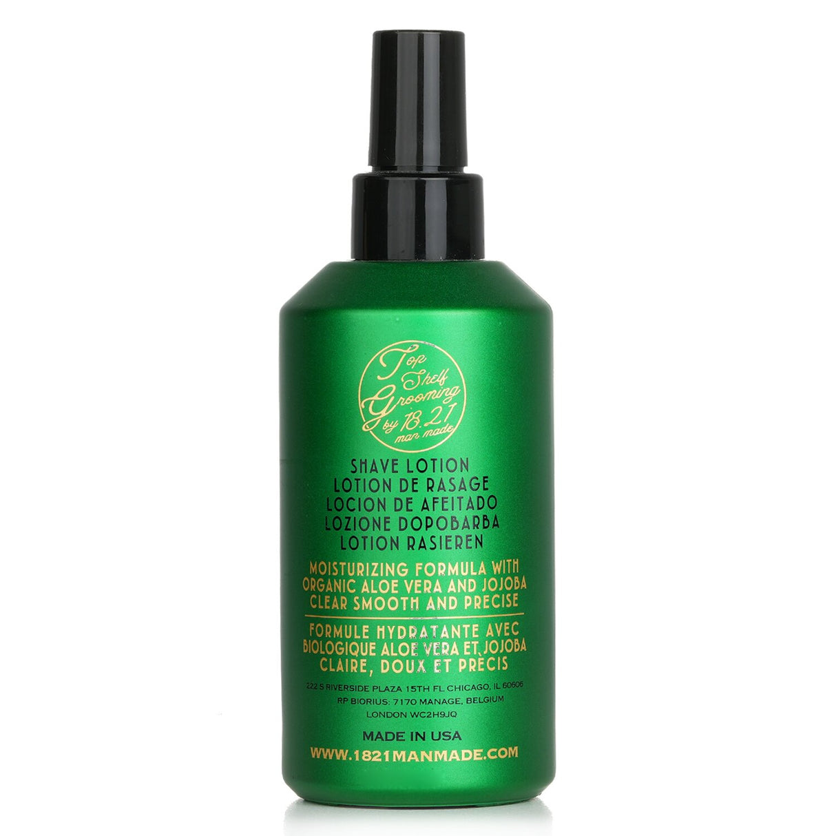 Non-foaming Spiced Vanilla shaving glide for all skin types and razors, offering precision, conditioning, and a soothing scent.