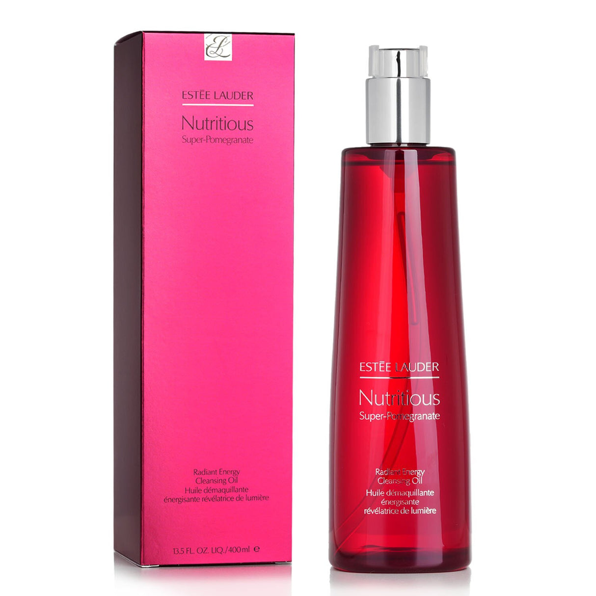 Estee Lauder's cleansing oil removes makeup, hydrates skin, and transforms to milky texture; ideal for all skin types.