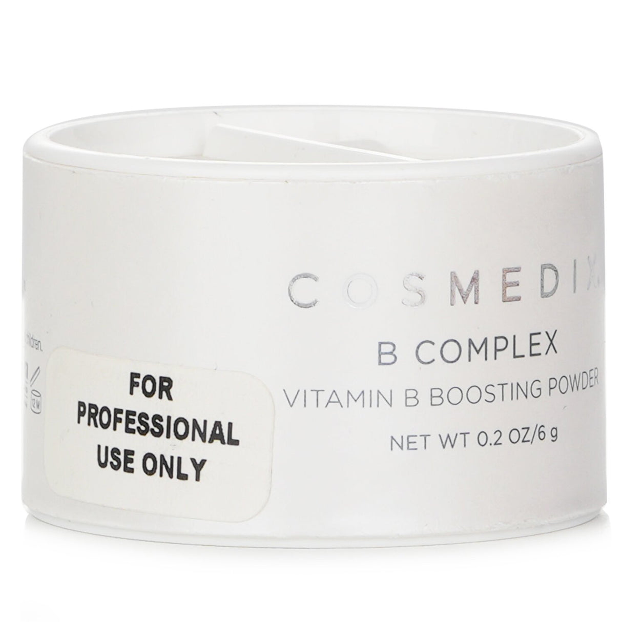 CosMedix B Complex Vitamin B Boosting Powder, a 6g skincare blend for hydration, clarity, and improved skin tone.