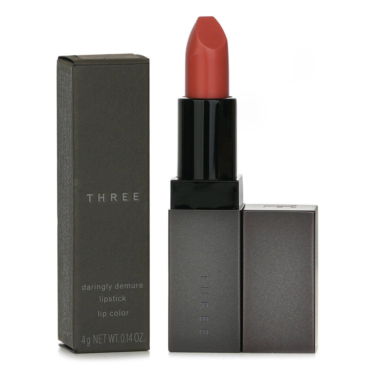 THREE Daringly Demure Lipstick #11 Multiculture Maiden, 4g - A hydrating, glossy lipstick that enhances natural lip color.