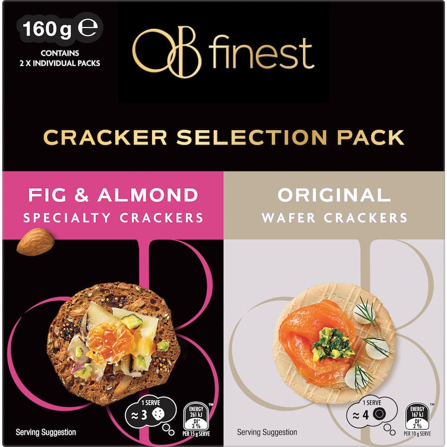 Ob Finest Crackers Selection Pack 160g