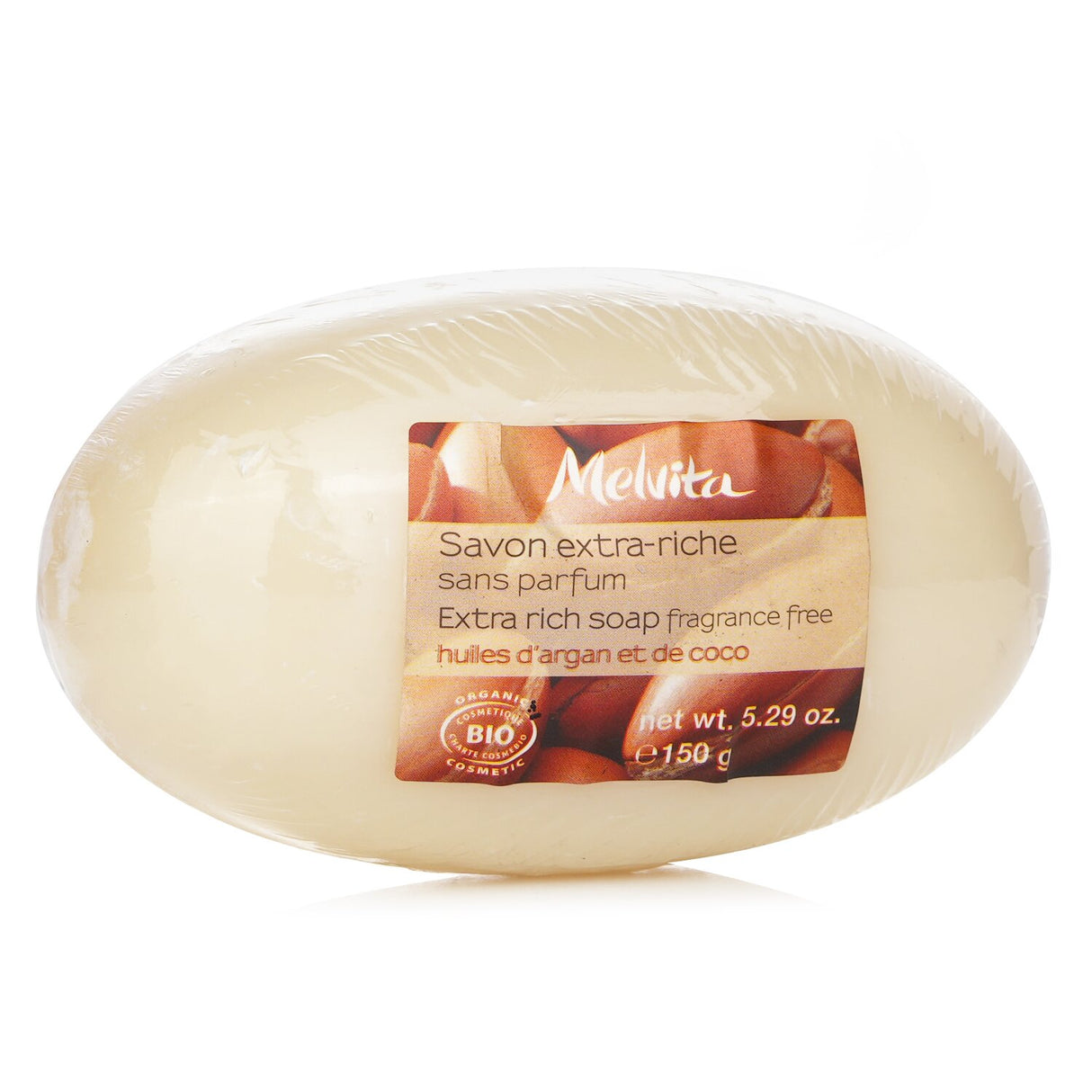 Fragrance-free extra rich soap with argan oil, ideal for dry skin; gently cleanses while moisturizing.