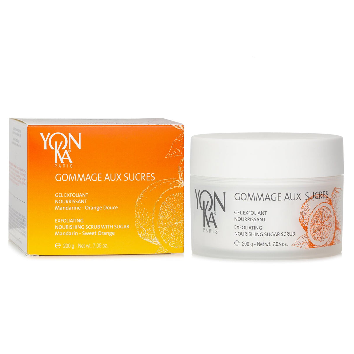 Yonka - Gommage Aux Sucres Nourishing Scrub with Sugar - Mandarin - 200ml/8.19o