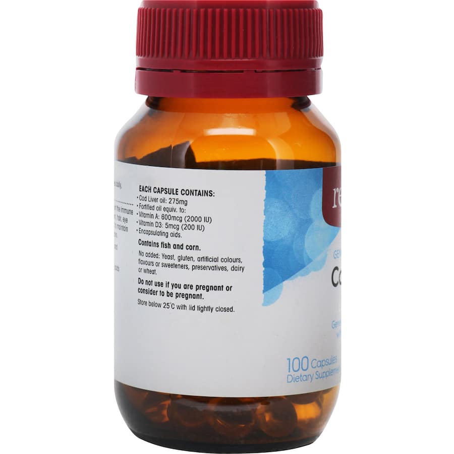 Red Seal Cod Liver Oil Capsules 100pack