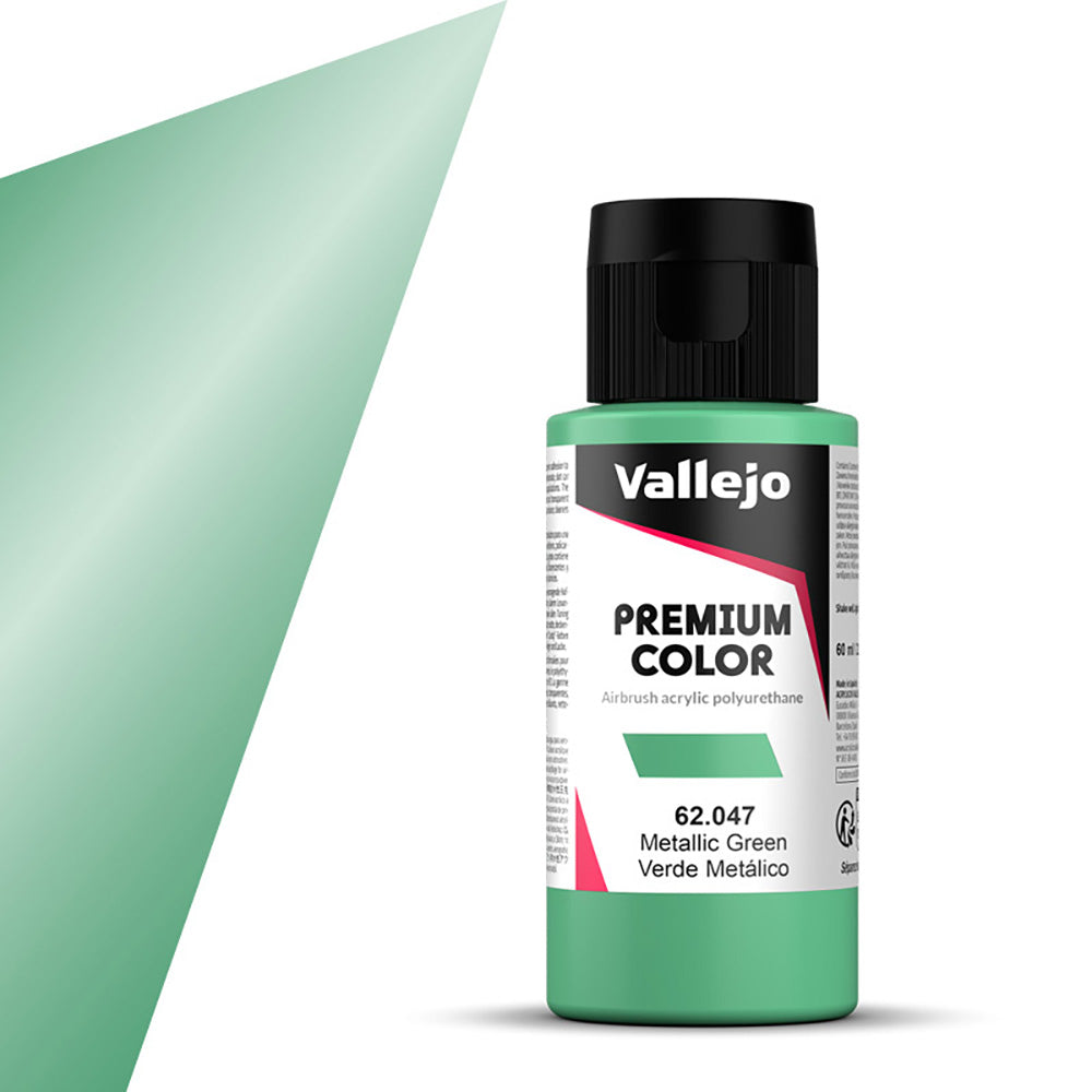 Vallejo - Premium Colour - Pearl & Metallics - Metallic Green 60ml