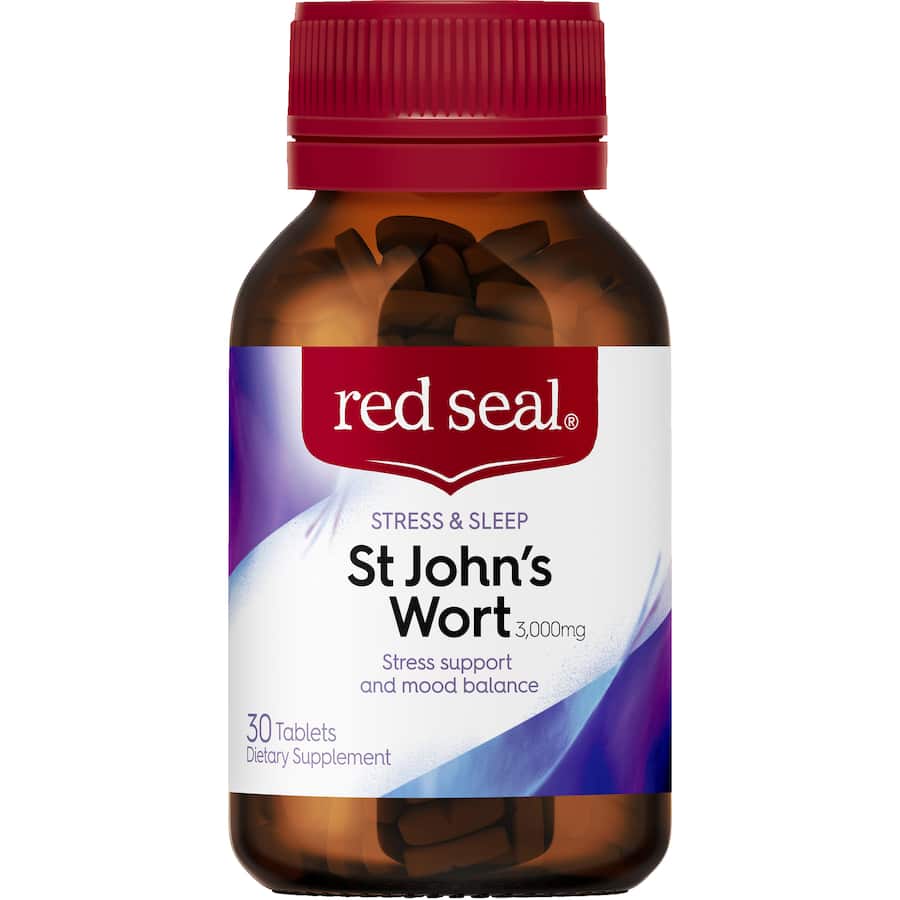 Red Seal St Johns Wort Extra Strength 3000mg Tablets 30pack