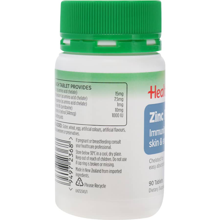 Healtheries Zinc Plus Tablets 90pack
