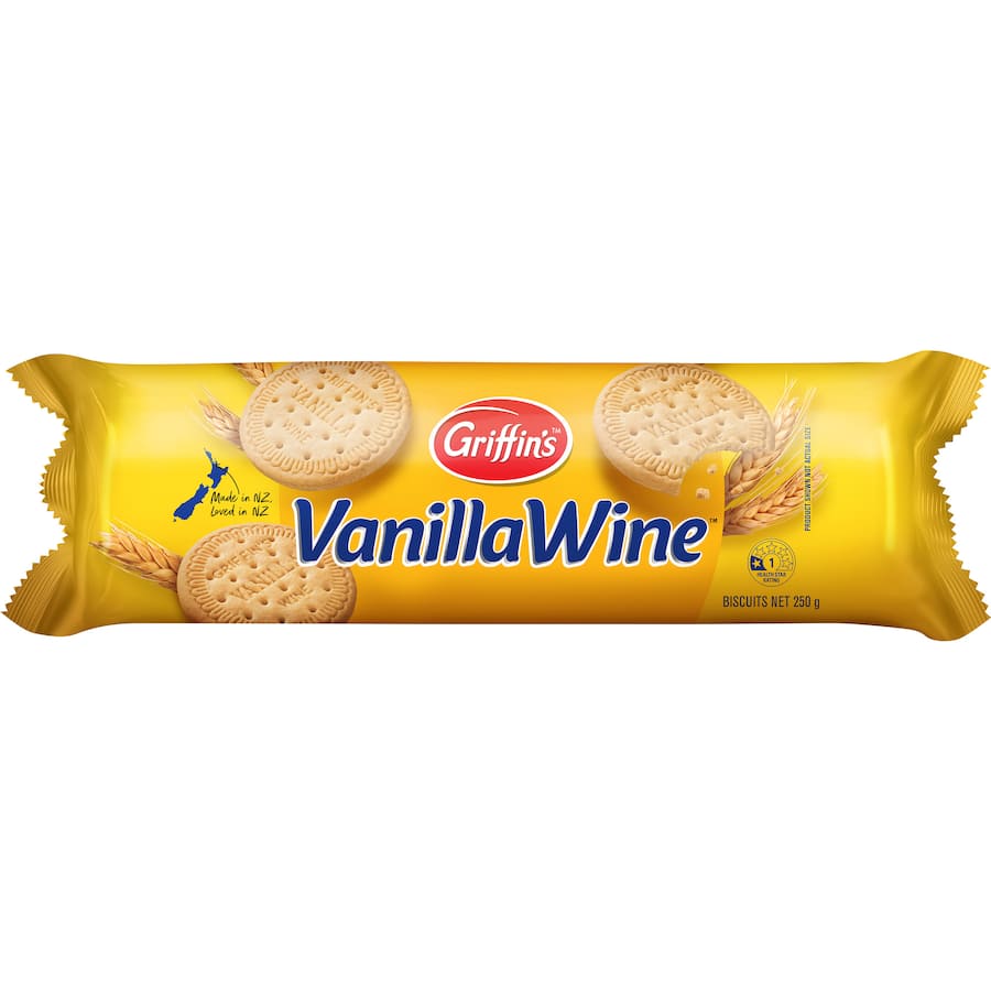Griffins Biscuits Vanilla Wine Pkt 250g