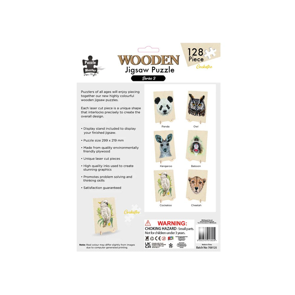Puzzle - BMS - Cockatoo Wooden Jigsaw 133Pc