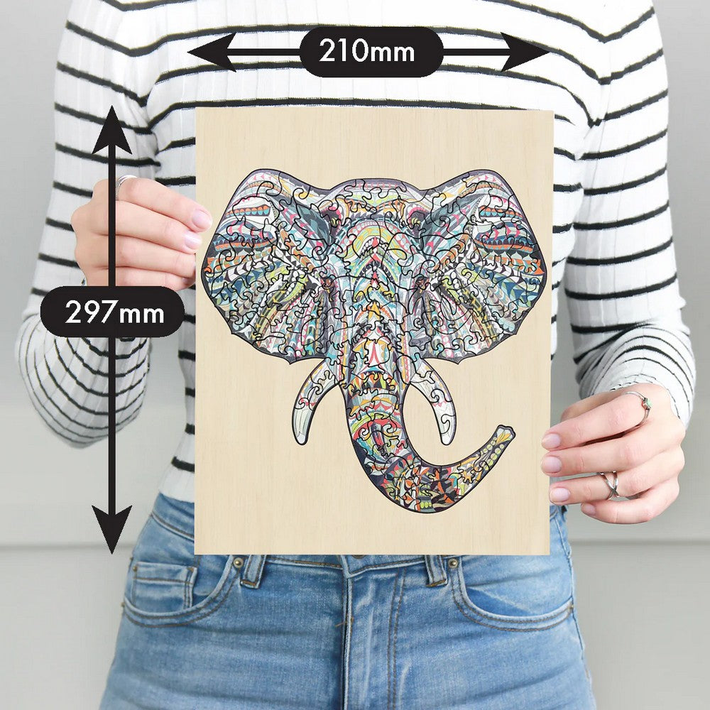 Puzzle - BMS - Elephant Wooden Jigsaw 137Pc