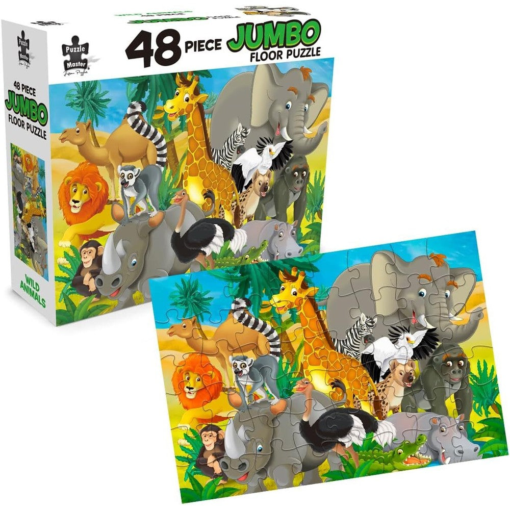 Puzzle - BMS - Wild Animals Floor Puzzle
