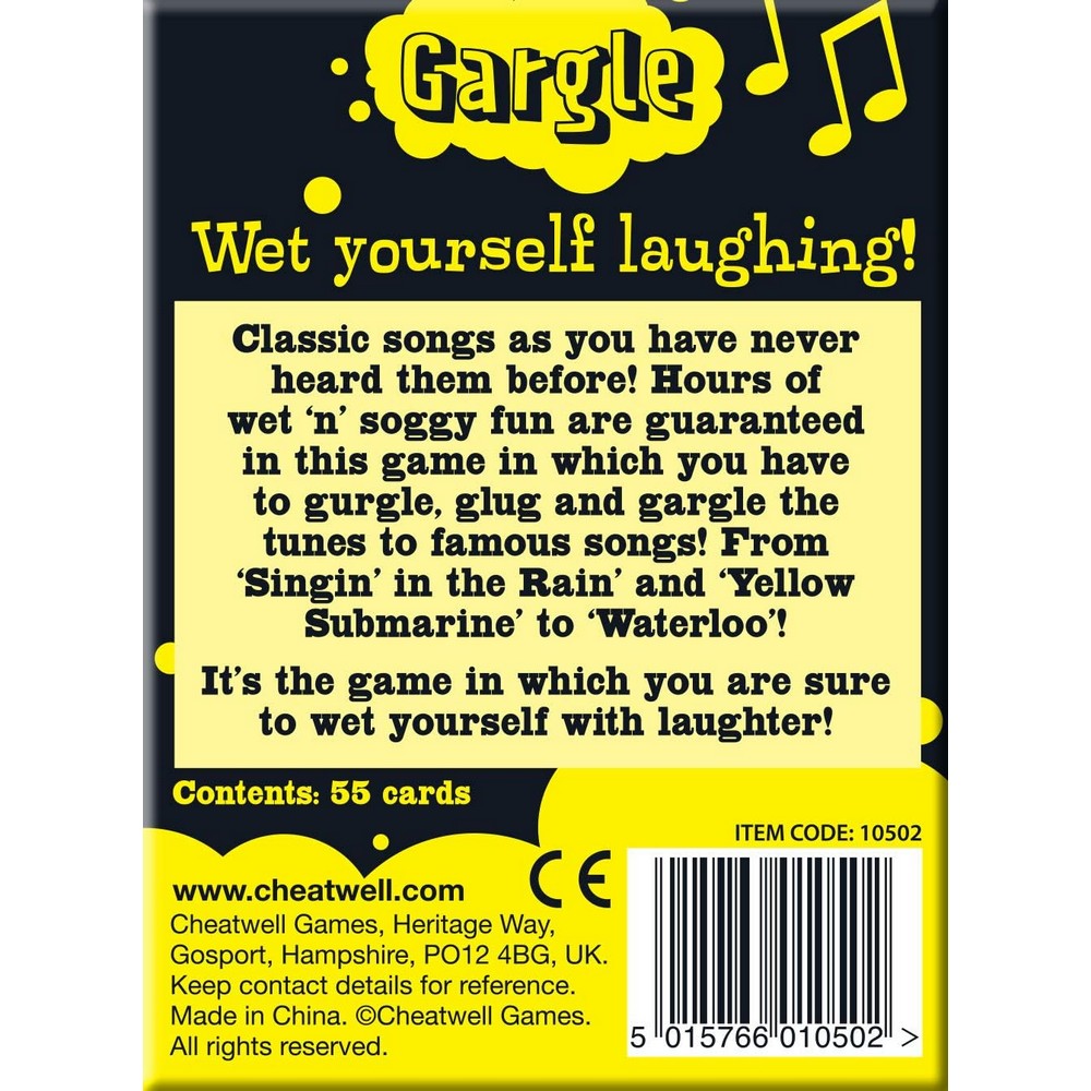 Gargle Drinking Card Game