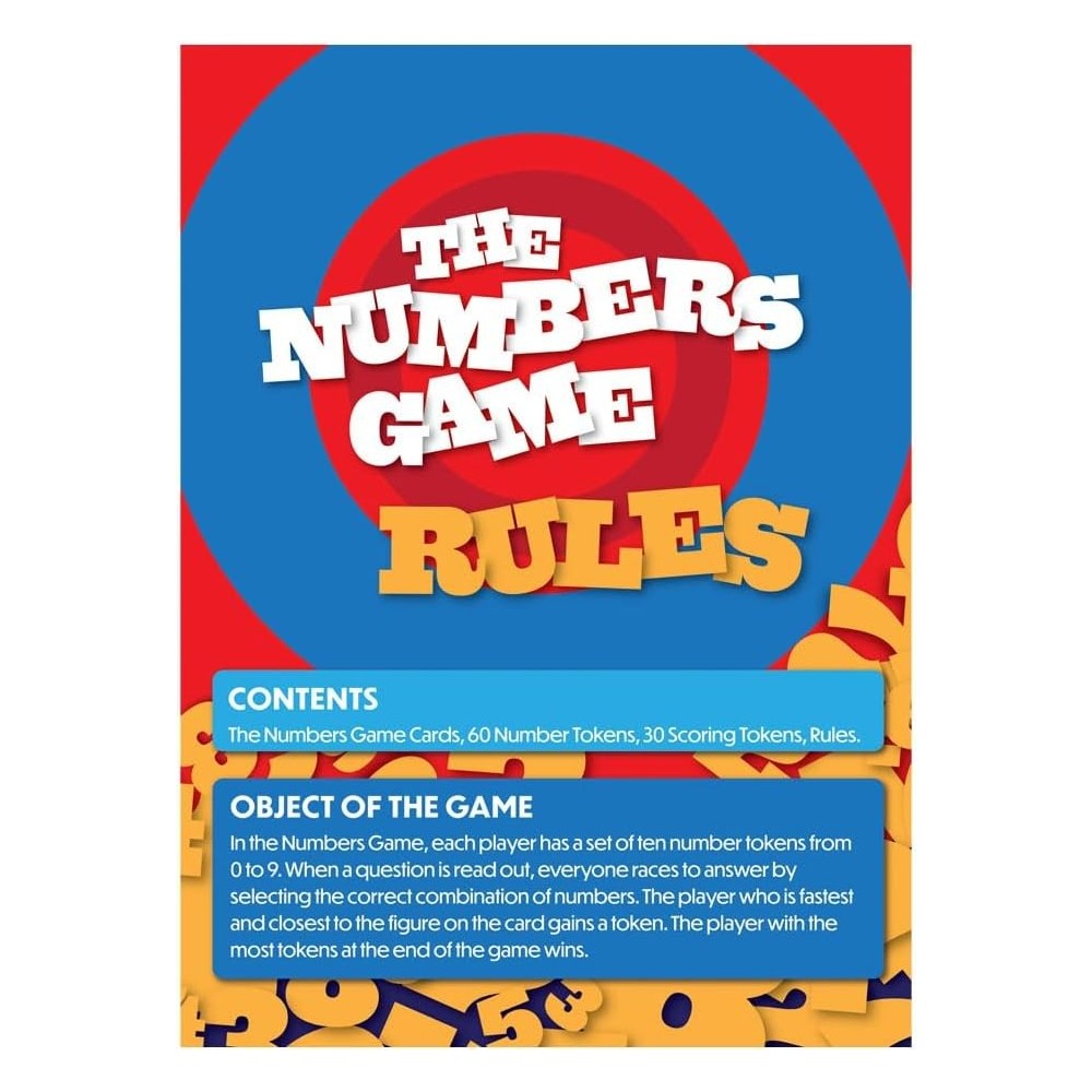 The Numbers Game Speed Counts!