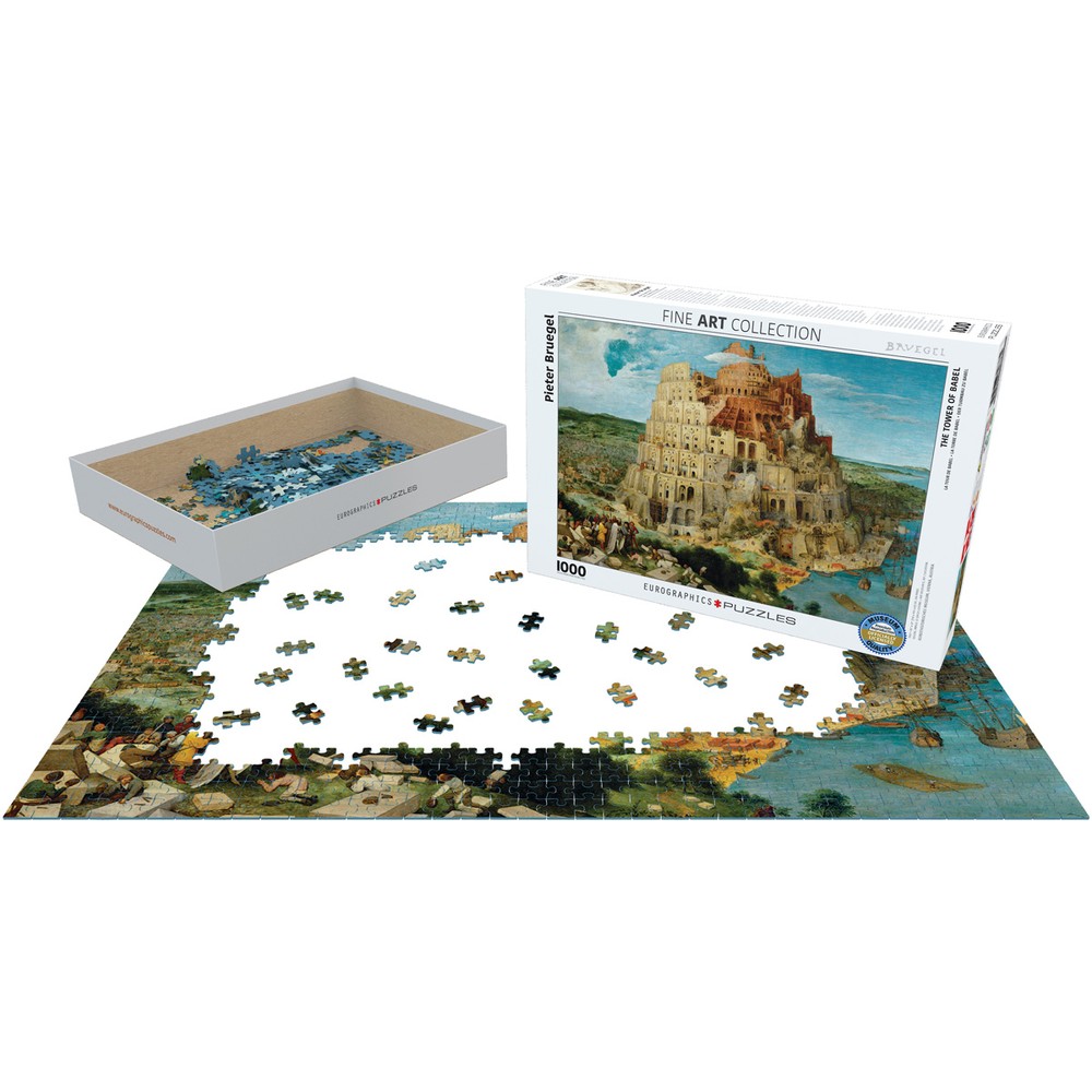 Eurographics - Bruegel Tower Of Babel 1000 Piece - Jigsaw Puzzle