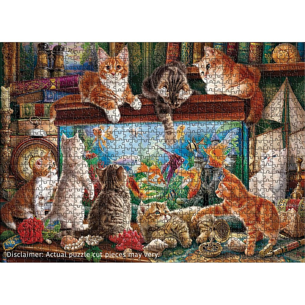Eurographics - Cats By Aquarium 1000 Piece - Jigsaw Puzzle