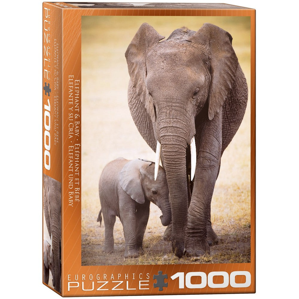 Eurographics - Elephant & Baby 1000 Piece - Jigsaw Puzzle