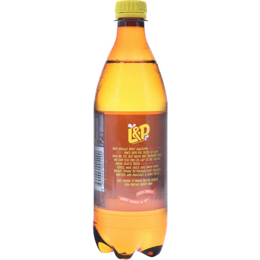 L & P Soft Drink Lemon & Paeroa Btl 600mL