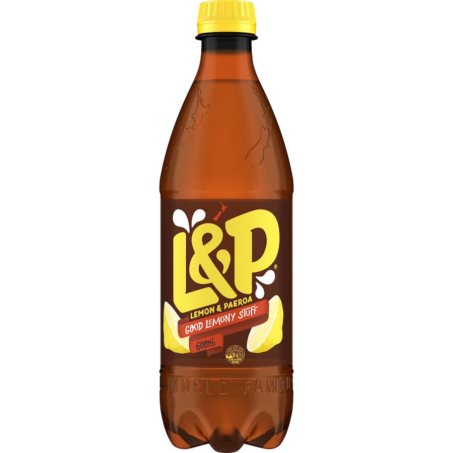 L & P Soft Drink Lemon & Paeroa Btl 600mL
