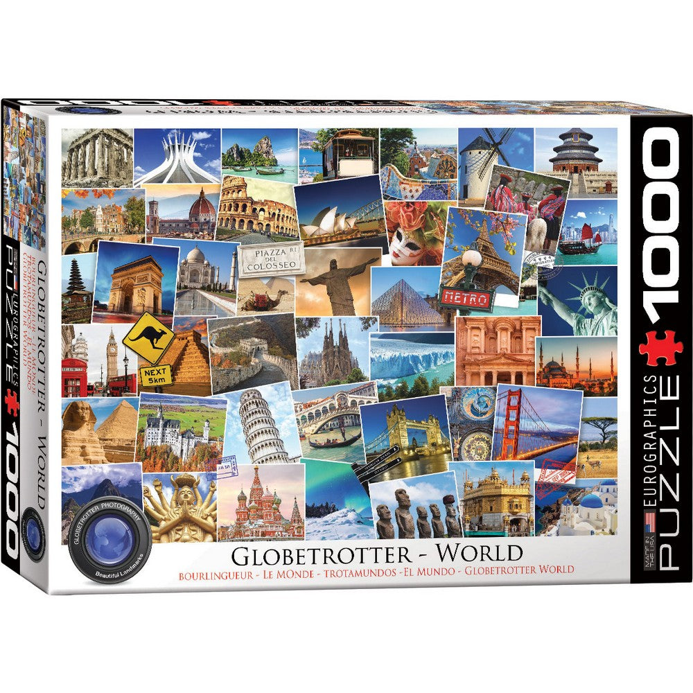 Eurographics - Globetrotter World 1000 Piece - Jigsaw Puzzle