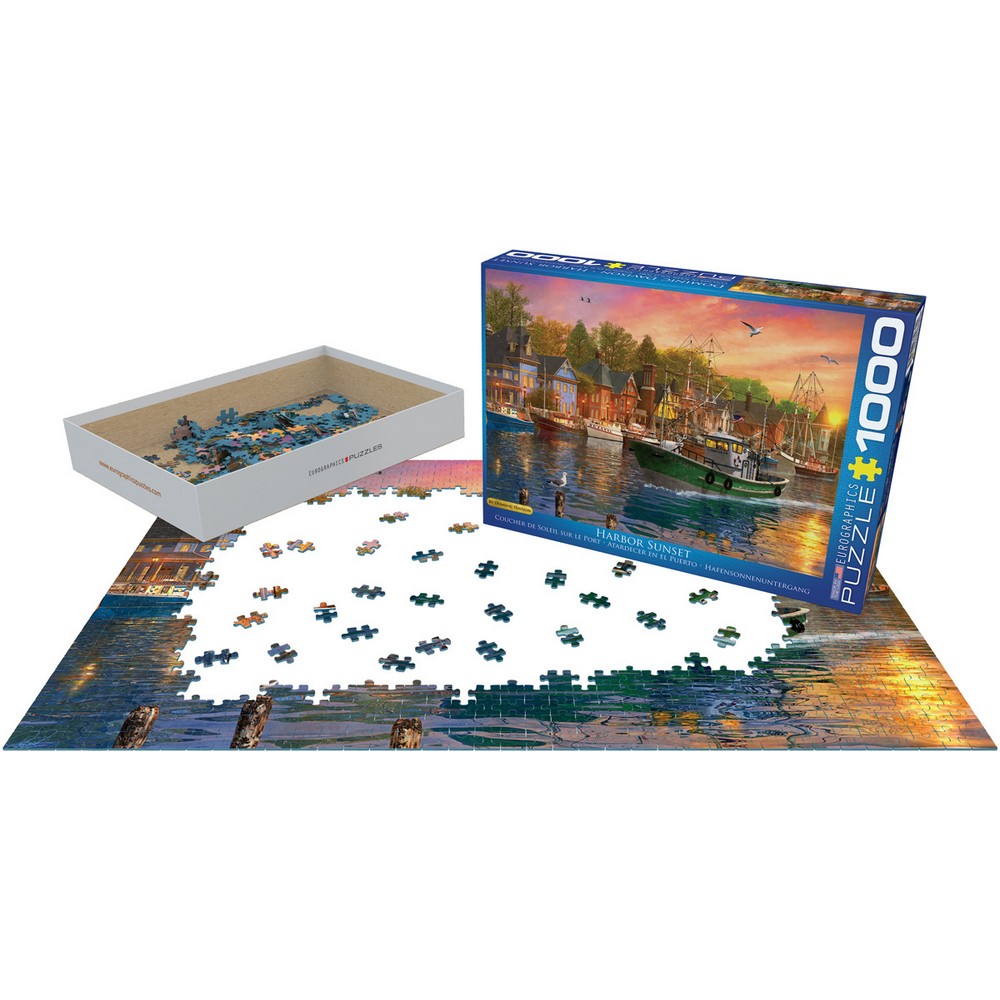 Eurographics - Harbor Sunset 1000 Piece - Jigsaw Puzzle