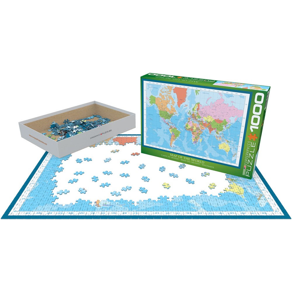Eurographics - Map Of The World 1000 Piece - Jigsaw Puzzle