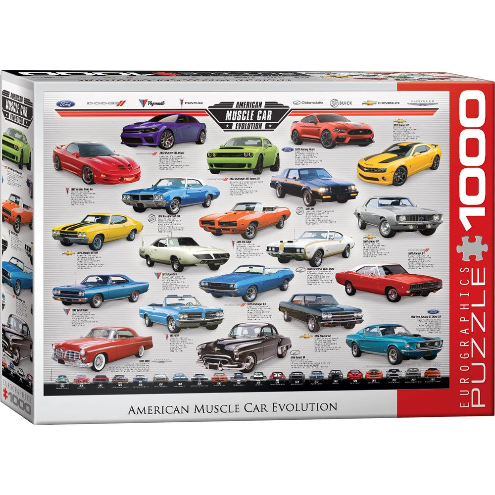 Eurographics - Muscle Car Evolution 1000 Piece - Jigsaw Puzzle