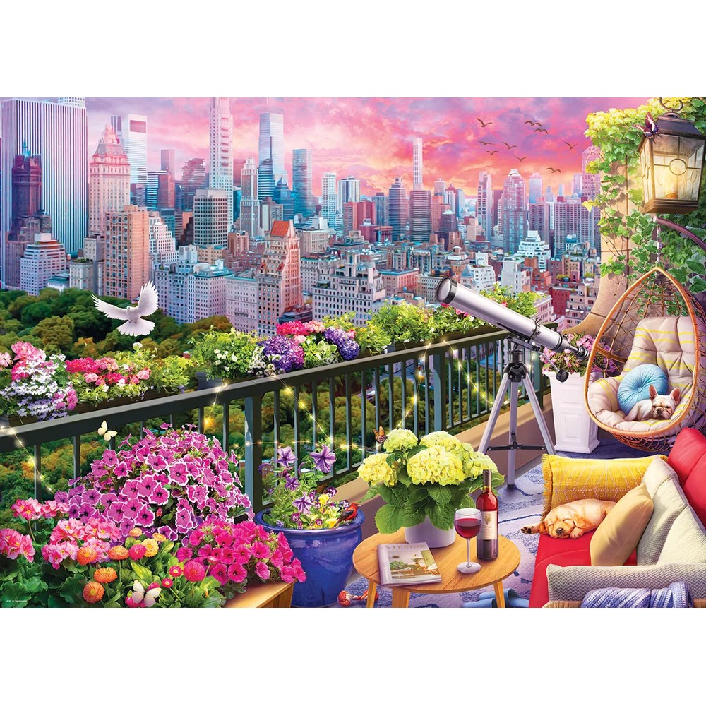 Eurographics - Ny Rooftop Garden 1000 Piece - Jigsaw Puzzle
