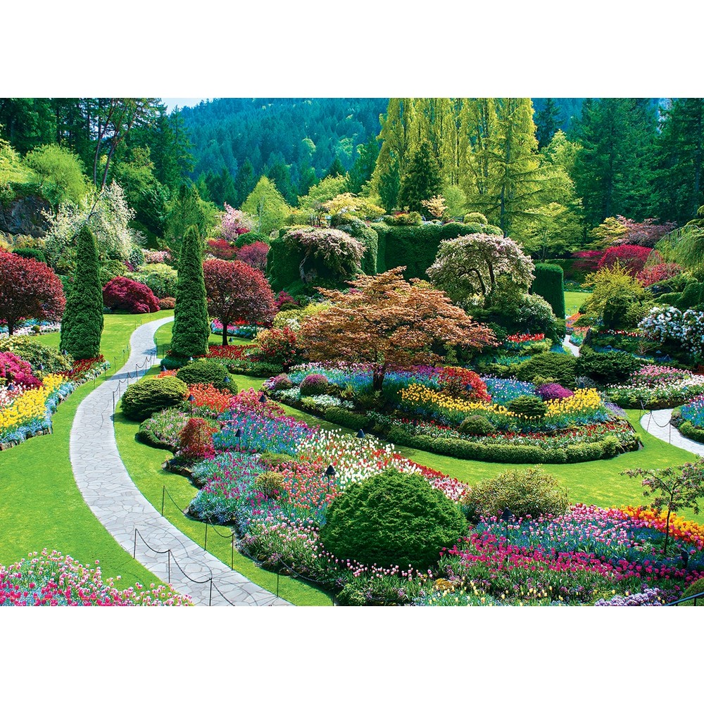 Eurographics - Sunken Garden Butchart 1000 Piece - Jigsaw Puzzle