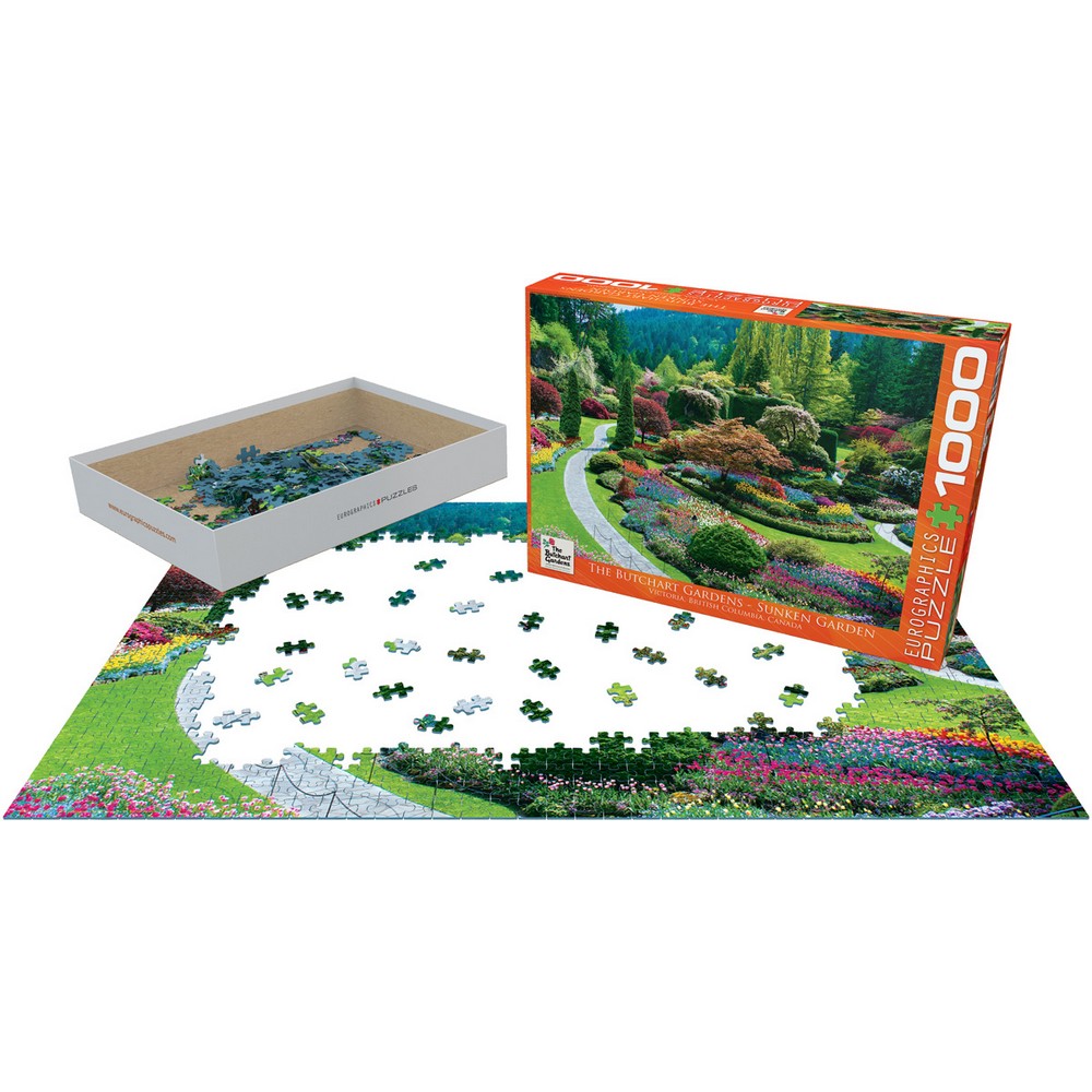 Eurographics - Sunken Garden Butchart 1000 Piece - Jigsaw Puzzle