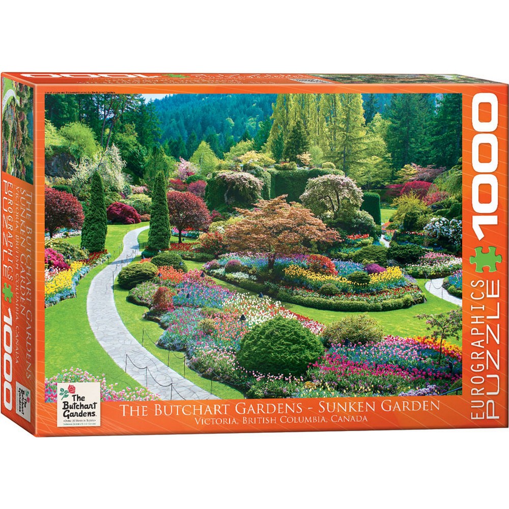 Eurographics - Sunken Garden Butchart 1000 Piece - Jigsaw Puzzle