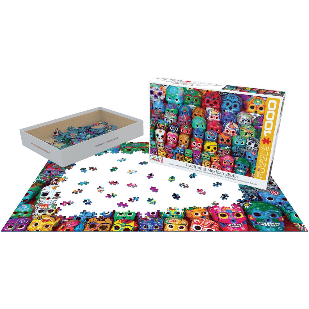 Eurographics - Traditional Mexican Skulls - Jigsaw Puzzle