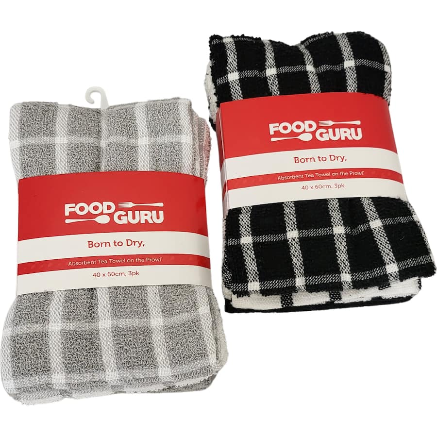 Food Guru Tea Towels 3pack