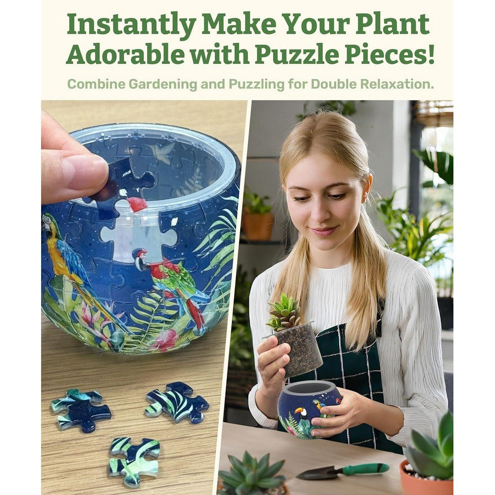 Puzzle - 3D - Flowerpot - Bird Of Paradise