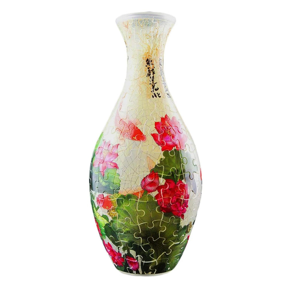 Puzzle - Vase - Carp with Lotus