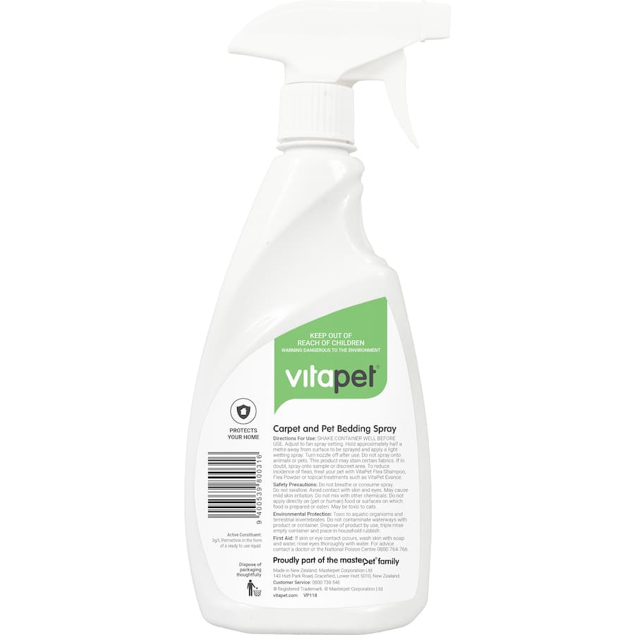 Vitapet Pet Care Carpet & Bedding Flea Control Bottle 500mL