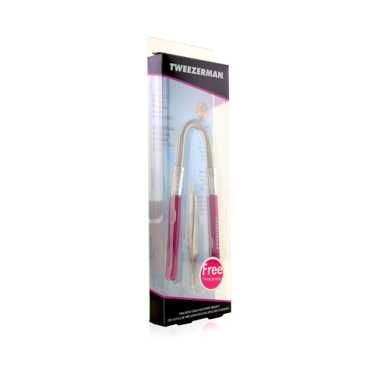 Tweezerman - Smooth Finish Facial Hair Remover - Pink (With Stainless Slant Twee