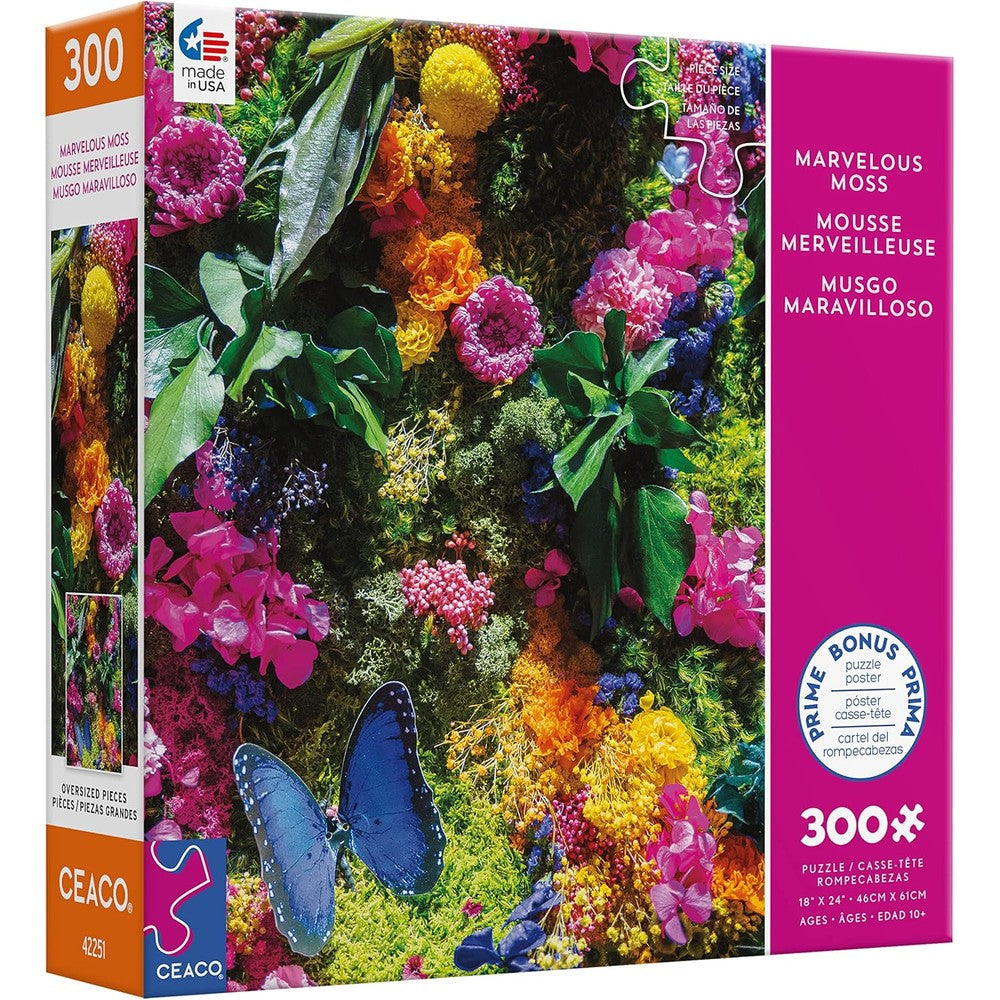 Puzzle - Ceaco - Marvelous Moss Butrfly;300Pcxl