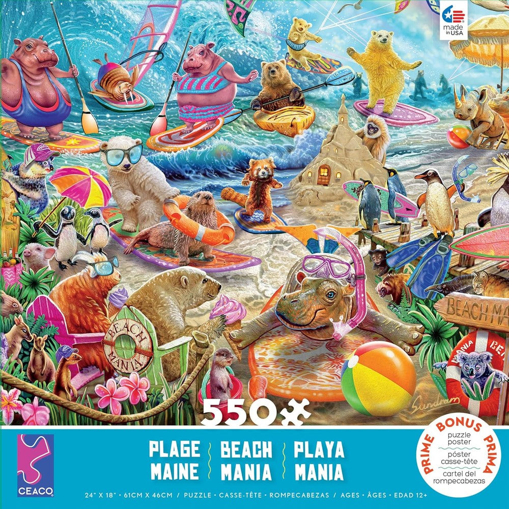 Puzzle - Ceaco - Beach Mania 550Pc