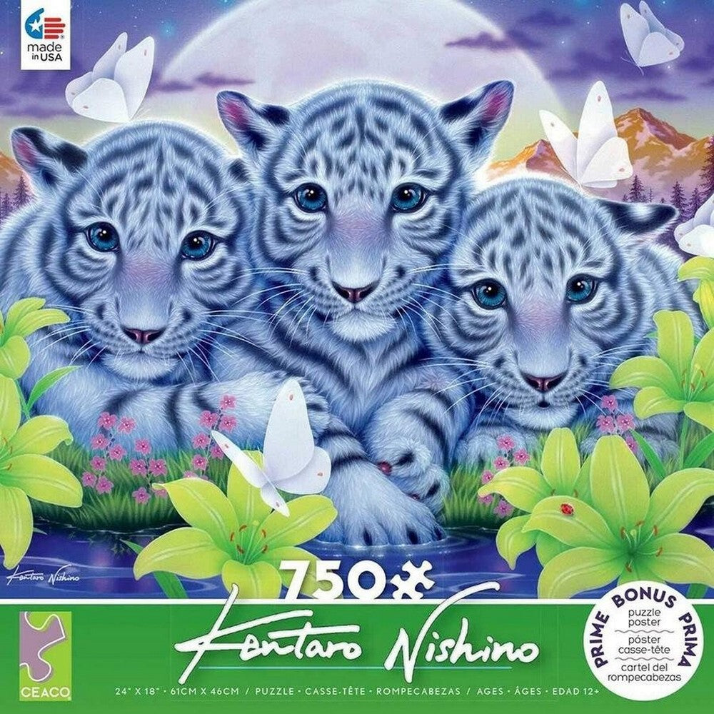 Puzzle - Ceaco - Kentaro White Triplets 750Pc