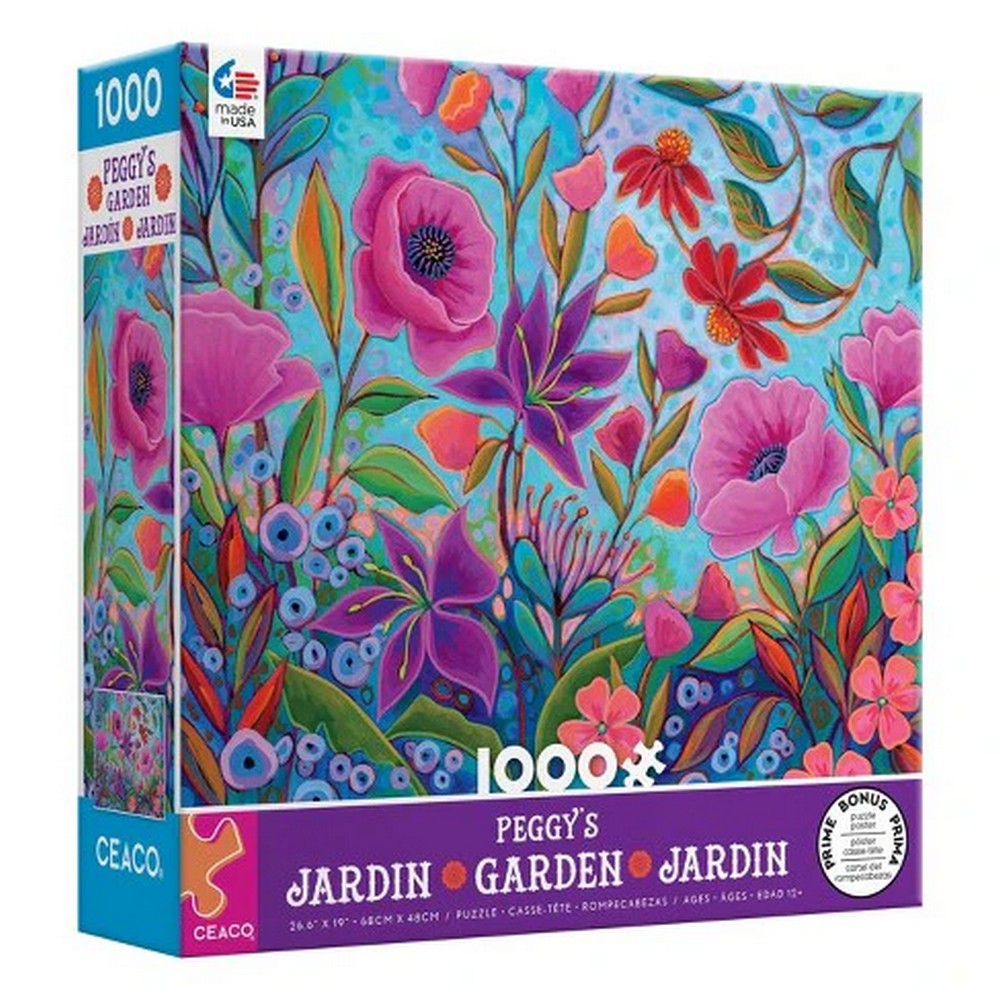 Puzzle - Ceaco - Peggy's Garden Colourful 1000P