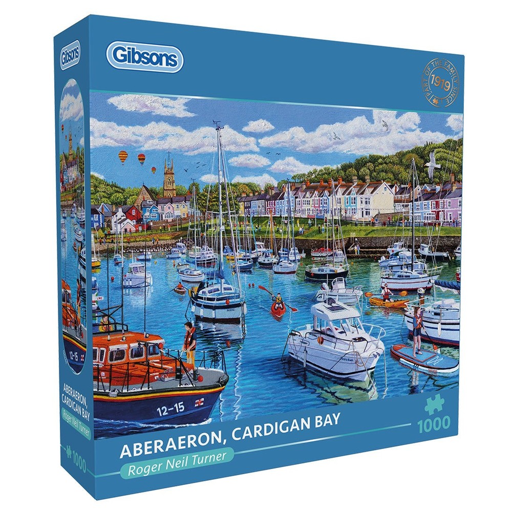 Gibsons - Aberaeron Cardigan Bay 1000 Piece - Jigsaw Puzzle