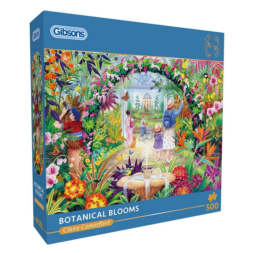 Gibsons - Botanical Blooms 500 Piece - Jigsaw Puzzle